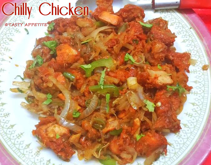 Chilli Chicken Dry Indian Style Recipe