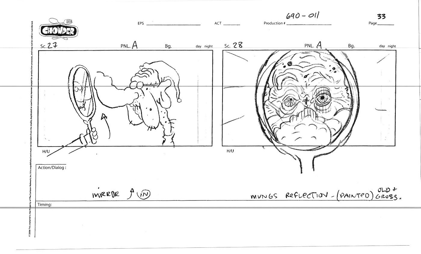 BRETT VARON CHOWDER STORYBOARD "Old Man Thyme" I wrote and
