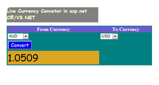 Currency Converter Javascript Source Code