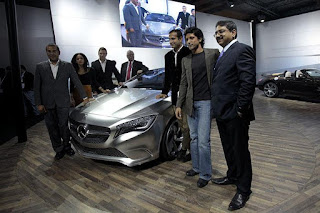 Merc SLS Roadster, new M-class, Concept A-class displayed at Expo