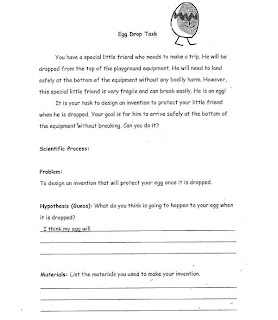 Adventures in Third Grade: Egg Drop