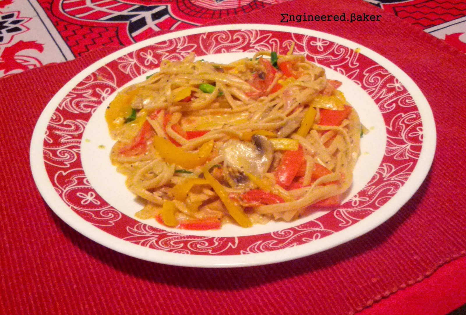 The Engineered Baker Mealtime Cajun Chicken Noodles