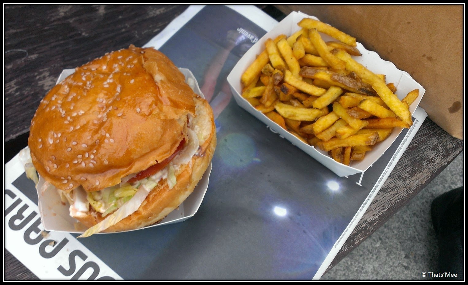 Burger du Camion qui Fume foodtruck street food frite french fries Paris