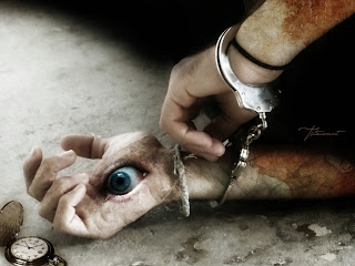 Eye In The Palm Dark Gothic Wallpaper
