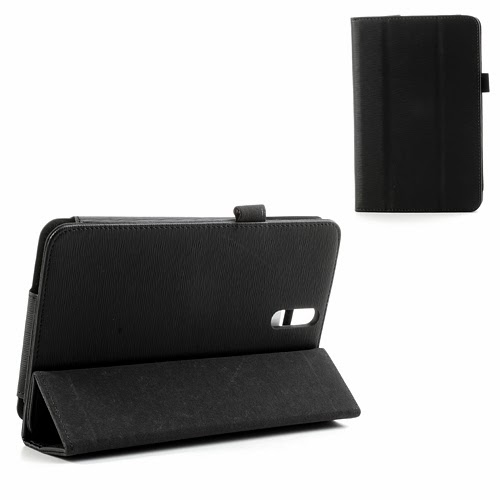 Leather Case Stand for Huawei MediaPad 7 Vogue - Black Leather Case Stand for Huawei MediaPad 7 Vogue - Black