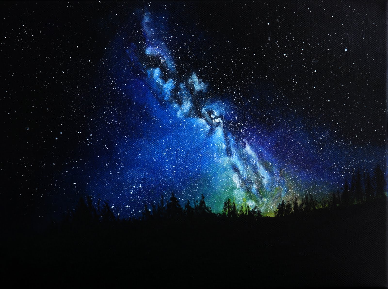 Starry Night, acrylic on canvas
