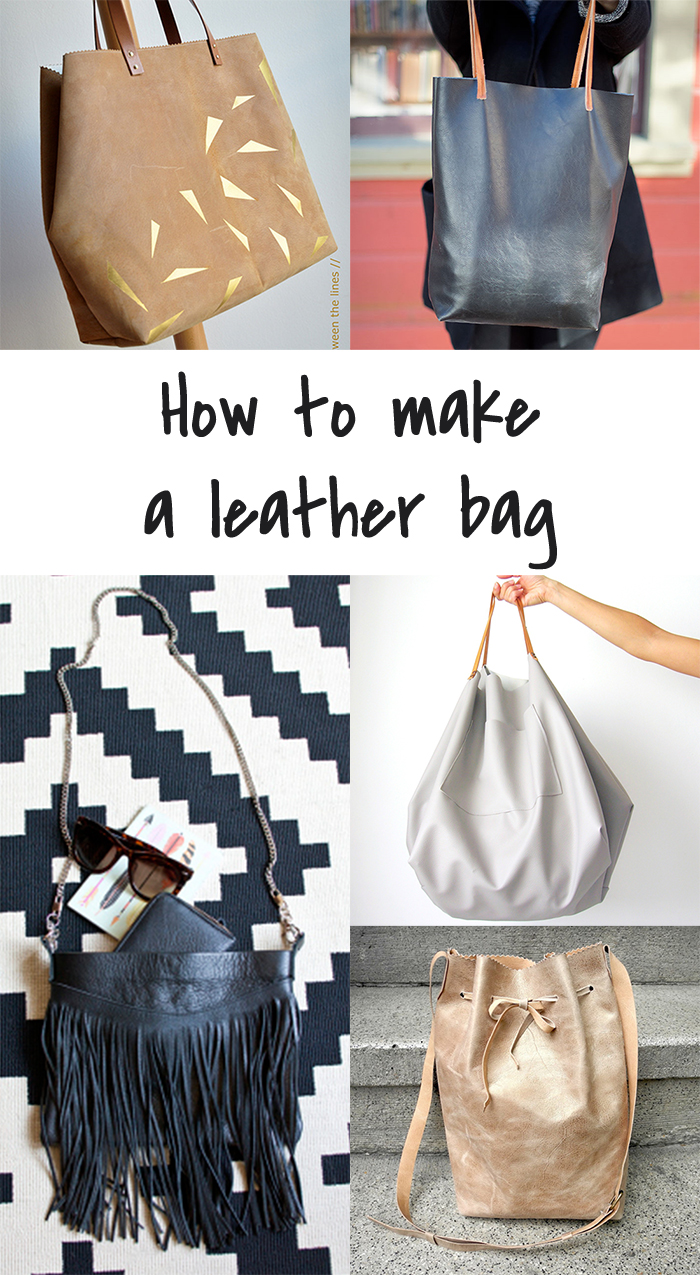 5 DIY to Try # Leather bag