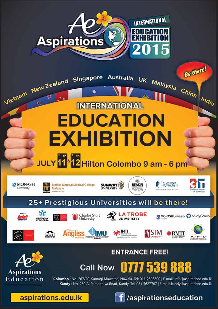 Aspirations International Education Exhibition 2015 ( AIEE 2015)   REGISTER NOW !!!