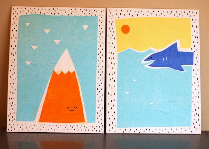 Craft Tutorials Galore at Crafterholic! Tissue Paper Art Cards