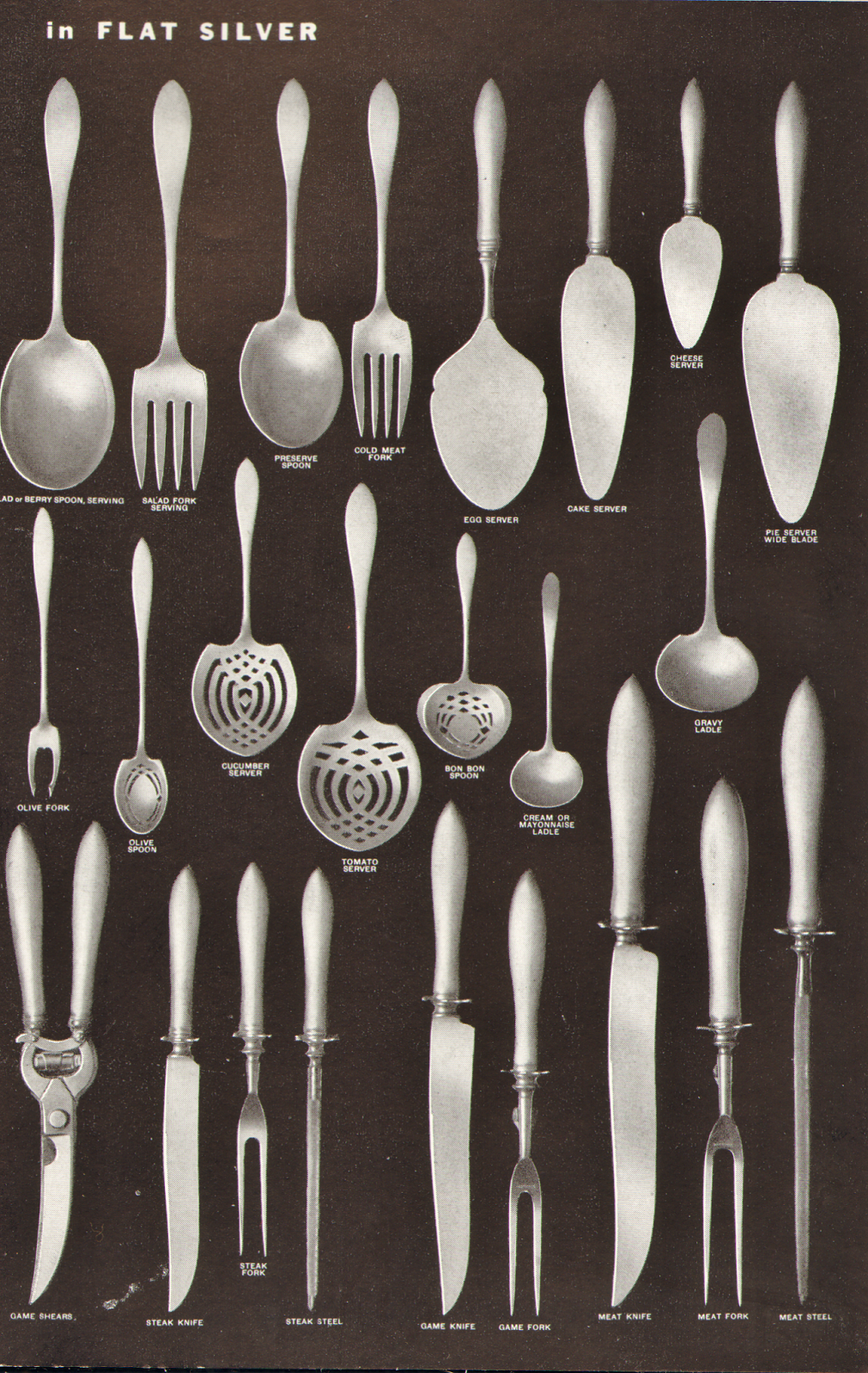 Designs by Laura & Vintage Finds Period Design and Flatware Identification