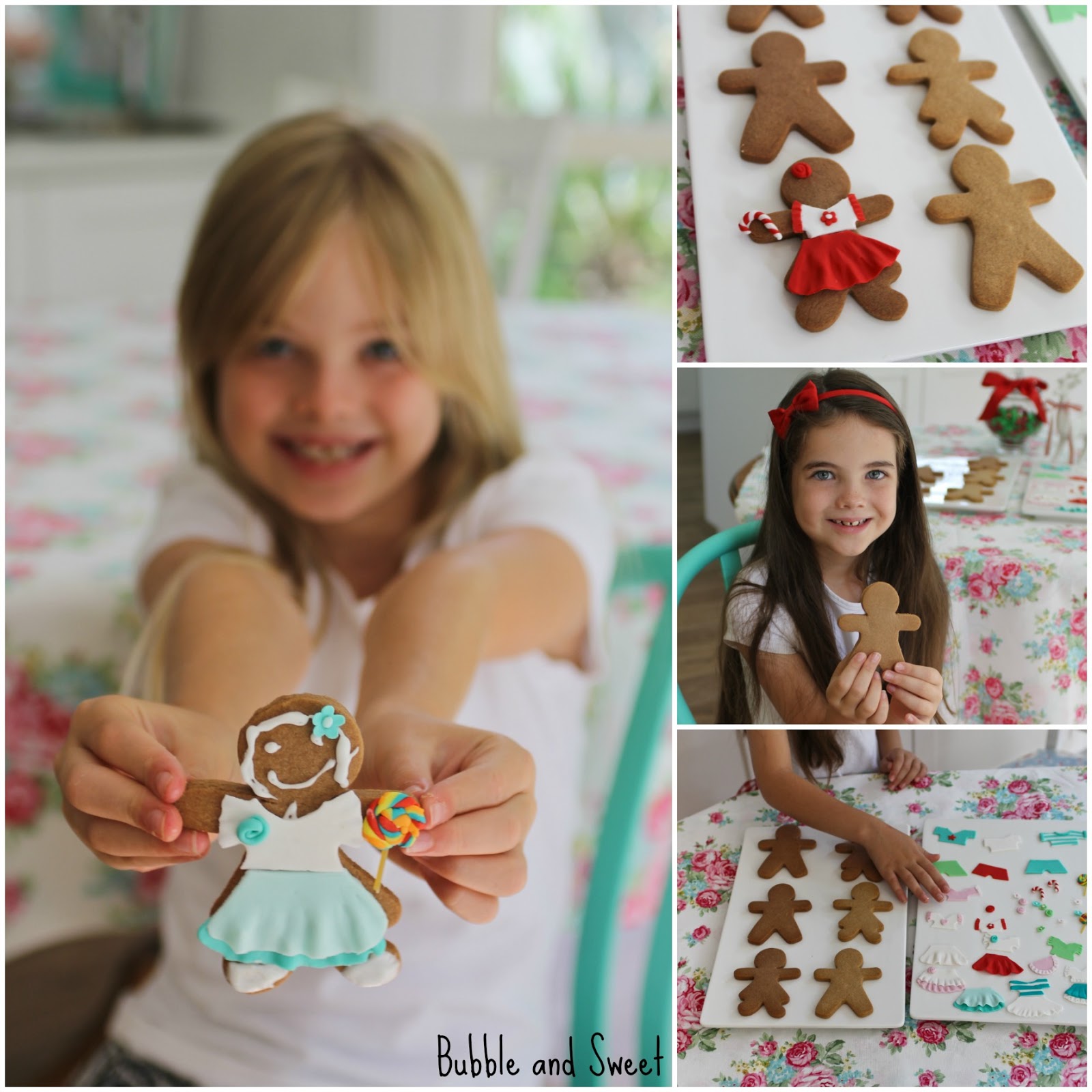 Bubble and Sweet Gingerbread people dress up cookie party