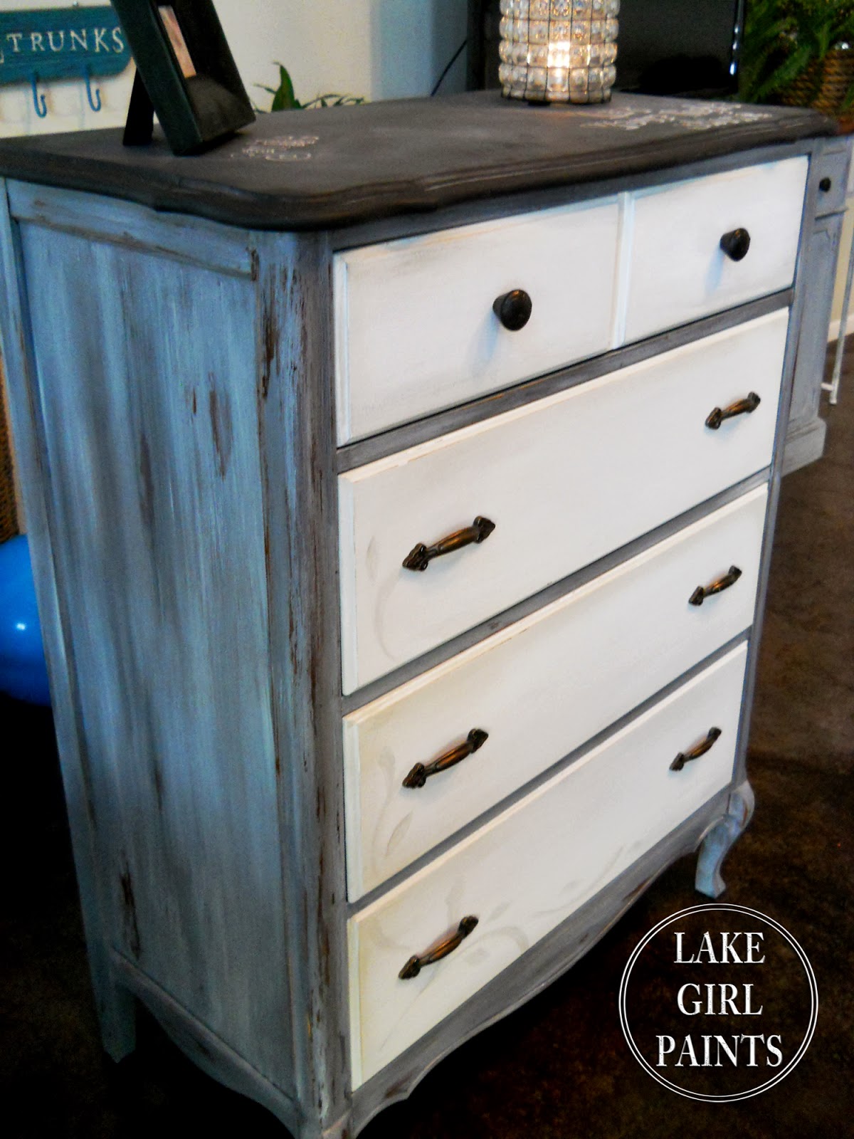 Lake Girl Paints Chalkboard Top Dresser