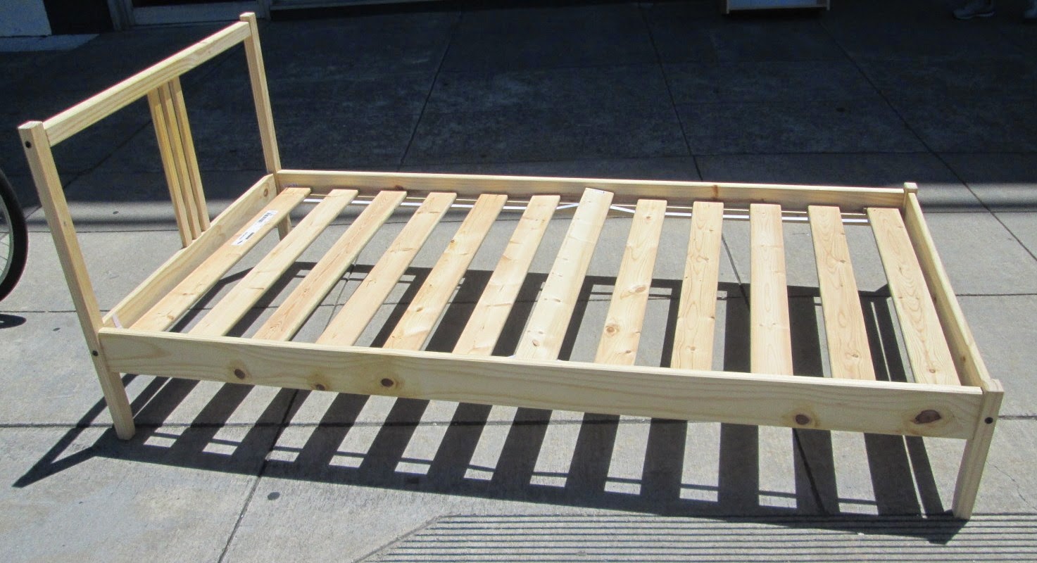 UHURU FURNITURE & COLLECTIBLES SOLD Twin Unfinished Pine Bed Frame 45
