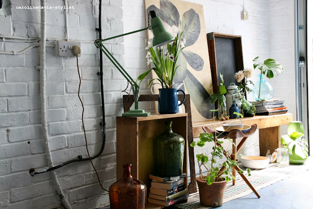 caroline davis stylist, trend daily blog, styling details, plants, behind the scenes