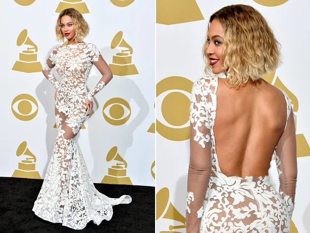 Beyoncé in Michael Costello – 2014 Grammy Awards
