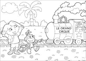  coloriage dora l'exploratrice à imprimer et colorier