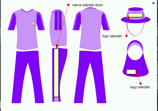 contoh desain seragam olahraga anak paud