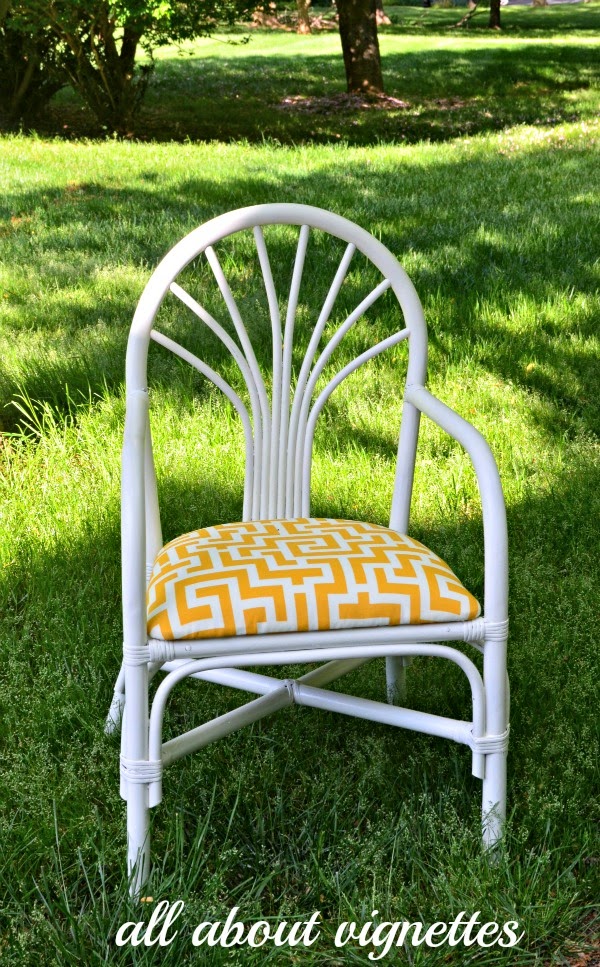All About Painting Vintage Rattan