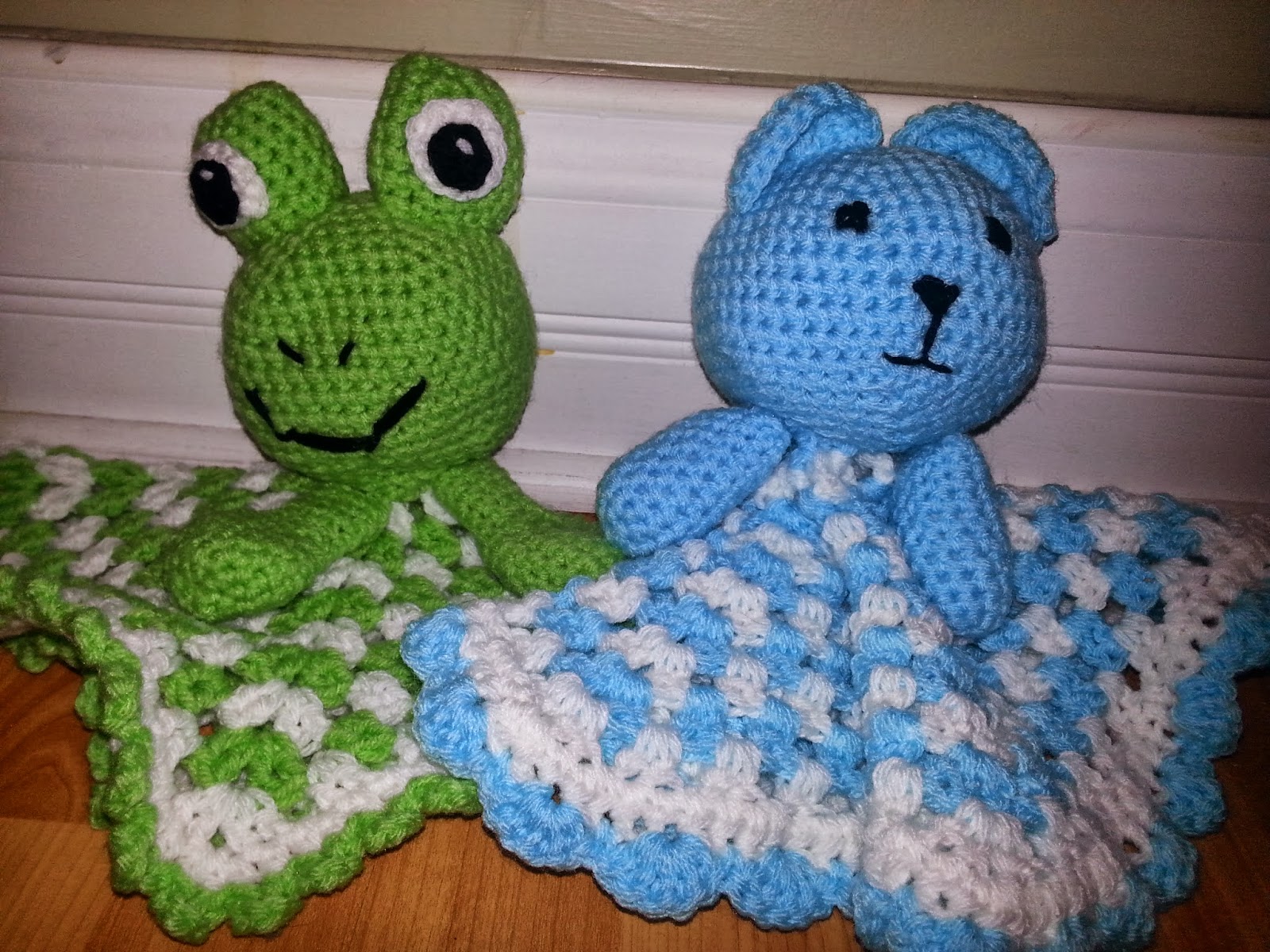 MomySoso Baby security blanket (lovey) bear version