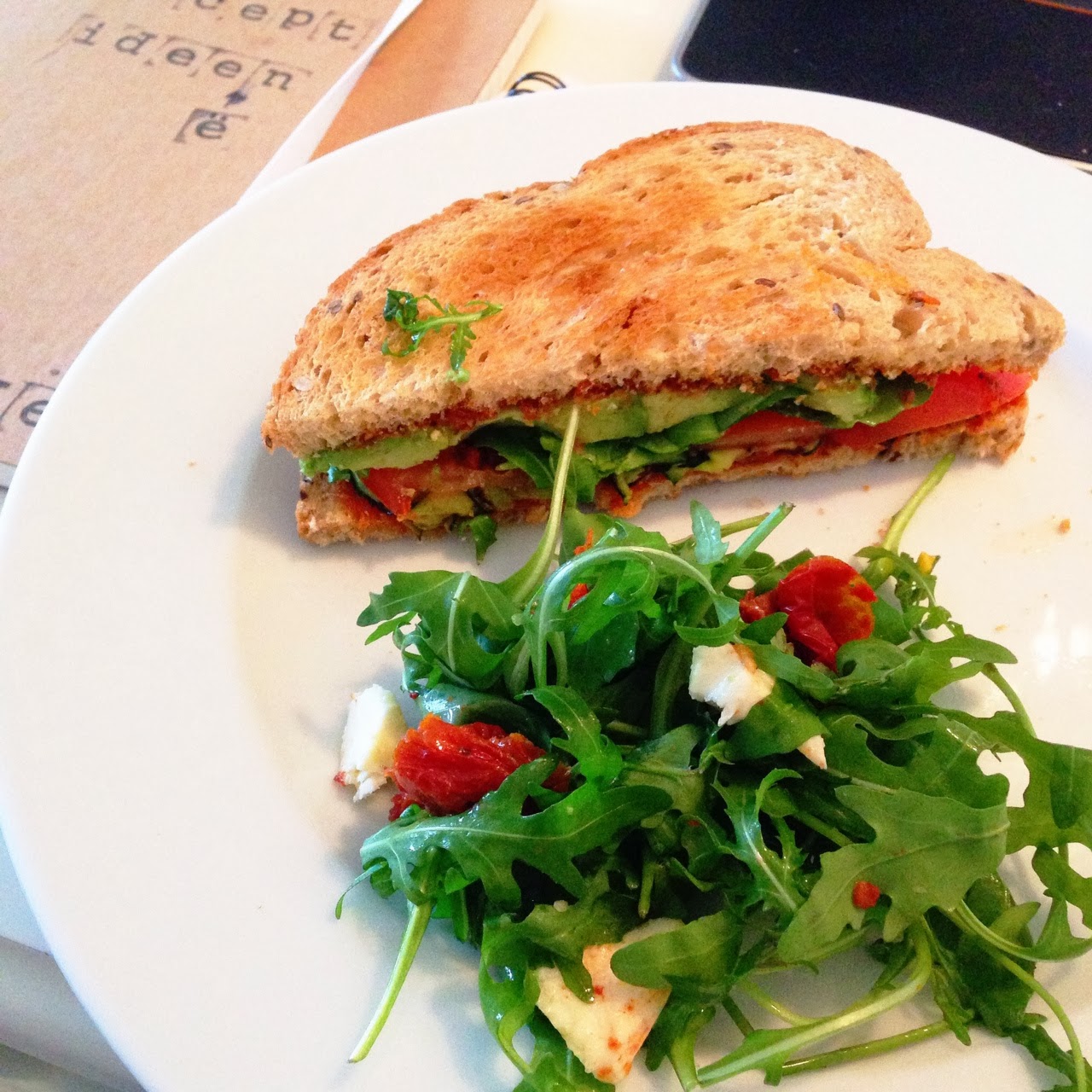 Healthy Living in Heels: Vegetarian Sandwich