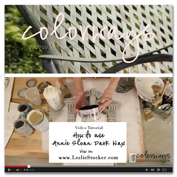 Colorways Video Tutorial How to Apply Annie Sloan Dark Wax
