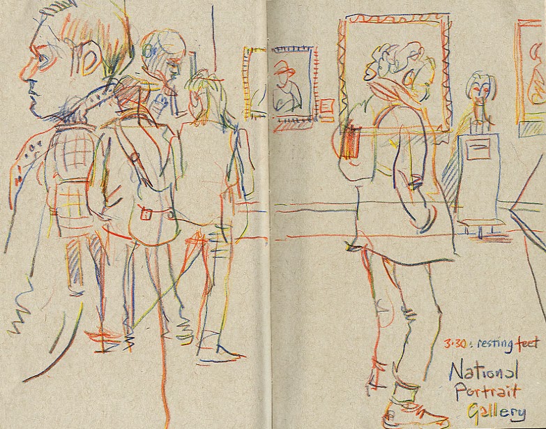 Sketching in the National Gallery Urban Sketchers
