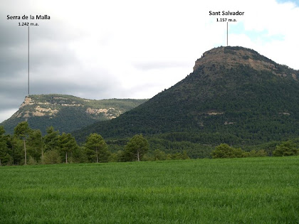 El Turó de Sant Salvador i la Serra de la Malla El Turó de Sant Salvador i la Serra de la Malla