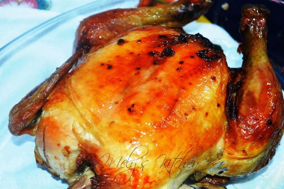 Mely's kitchen Honey Glazed Roasted Chicken