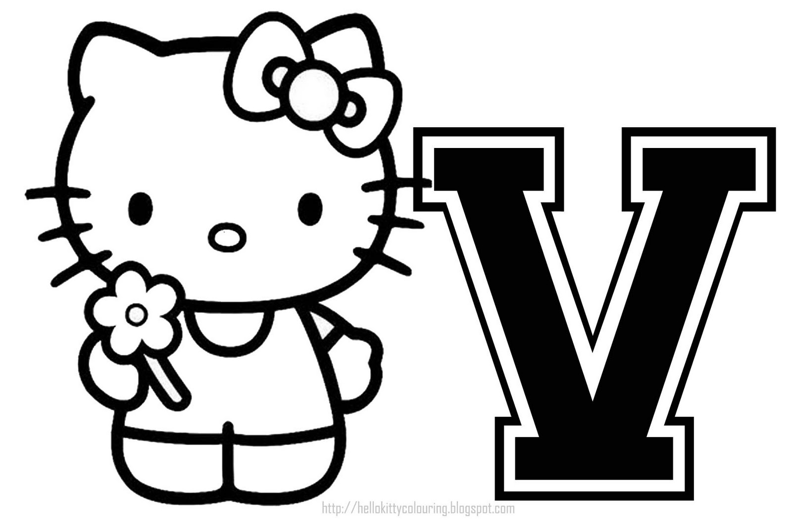 HELLO KITTY COLORING PAGES