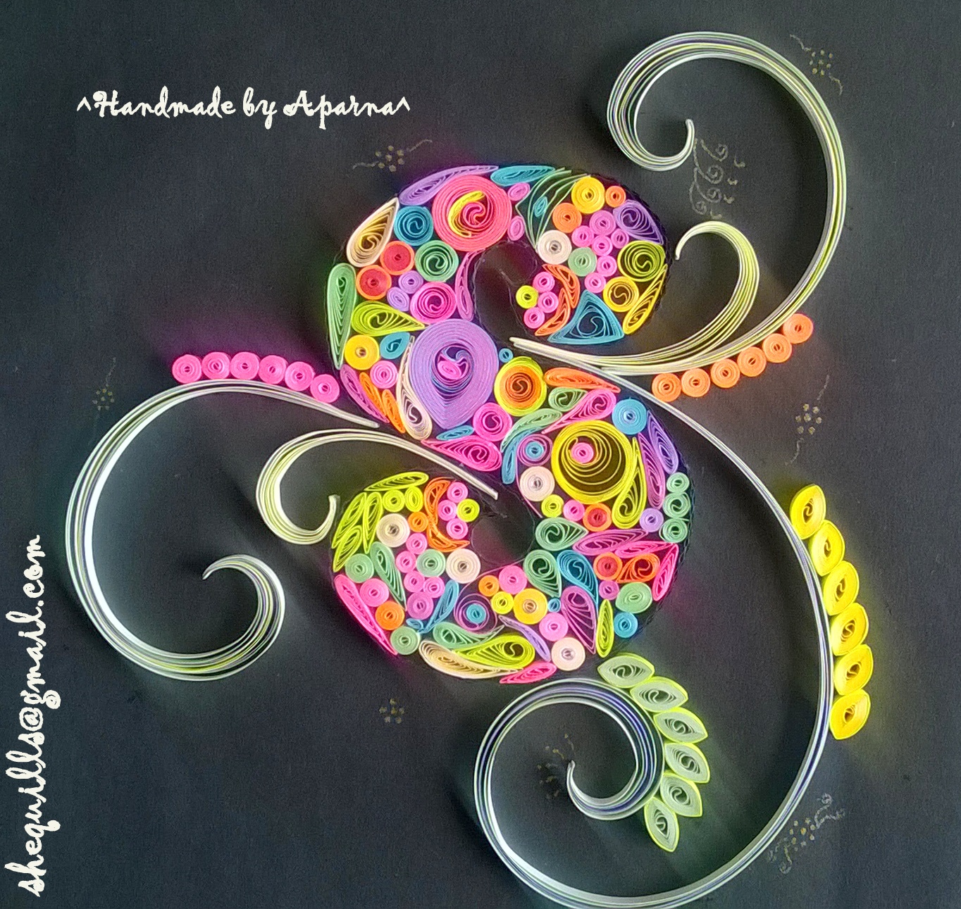 Shequills: Quilled S For Indian Quilling Challenge #17