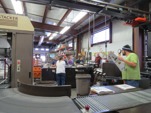 newspaper mailroom