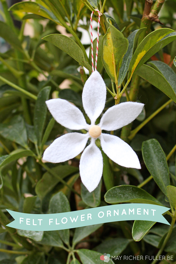 Felt Flower Ornament