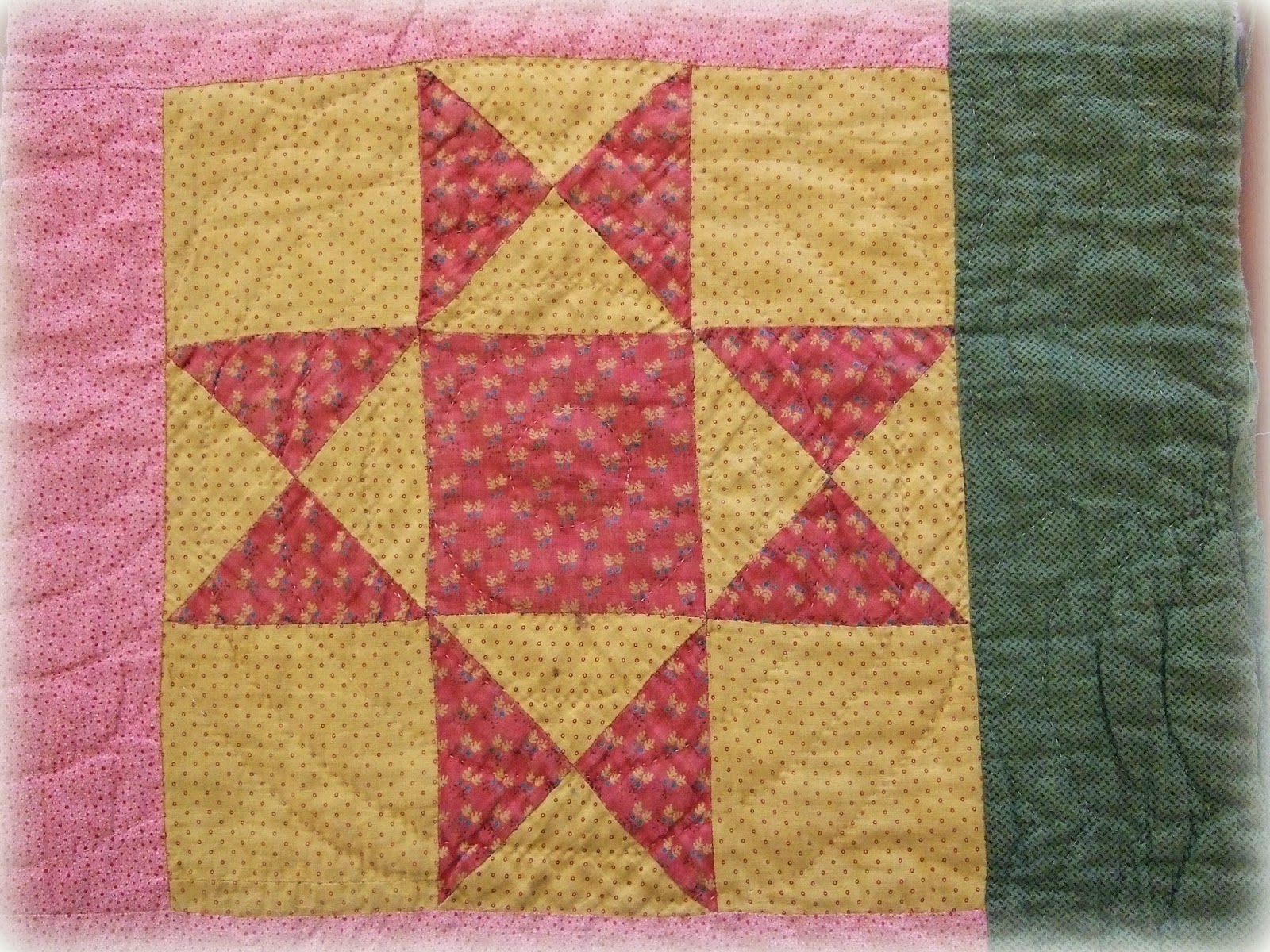 Every Stitch: Applique and antique quilt pieces