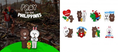 Line Bantu Korban Topan Haiyan di Filipina Dengan Luncurkan Stiker Baru Line Bantu Korban Topan Haiyan di Filipina Dengan Luncurkan Stiker Baru