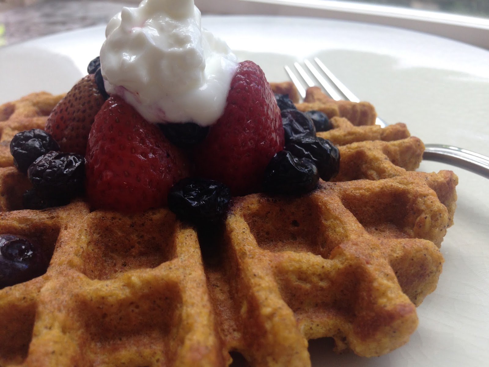 ActiveEpicurean Healthy Pumpkin Waffles