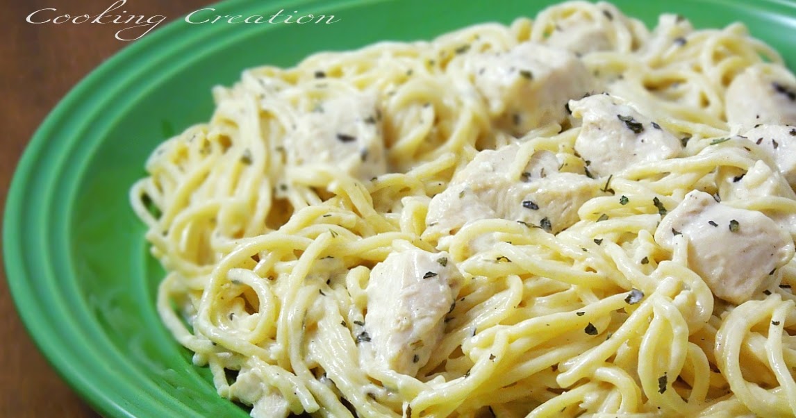 Cooking Creation Creamy Chicken Alfredo Pasta