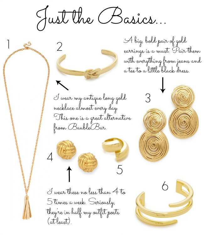 Just the Basics Gold Jewelry Heather Bien