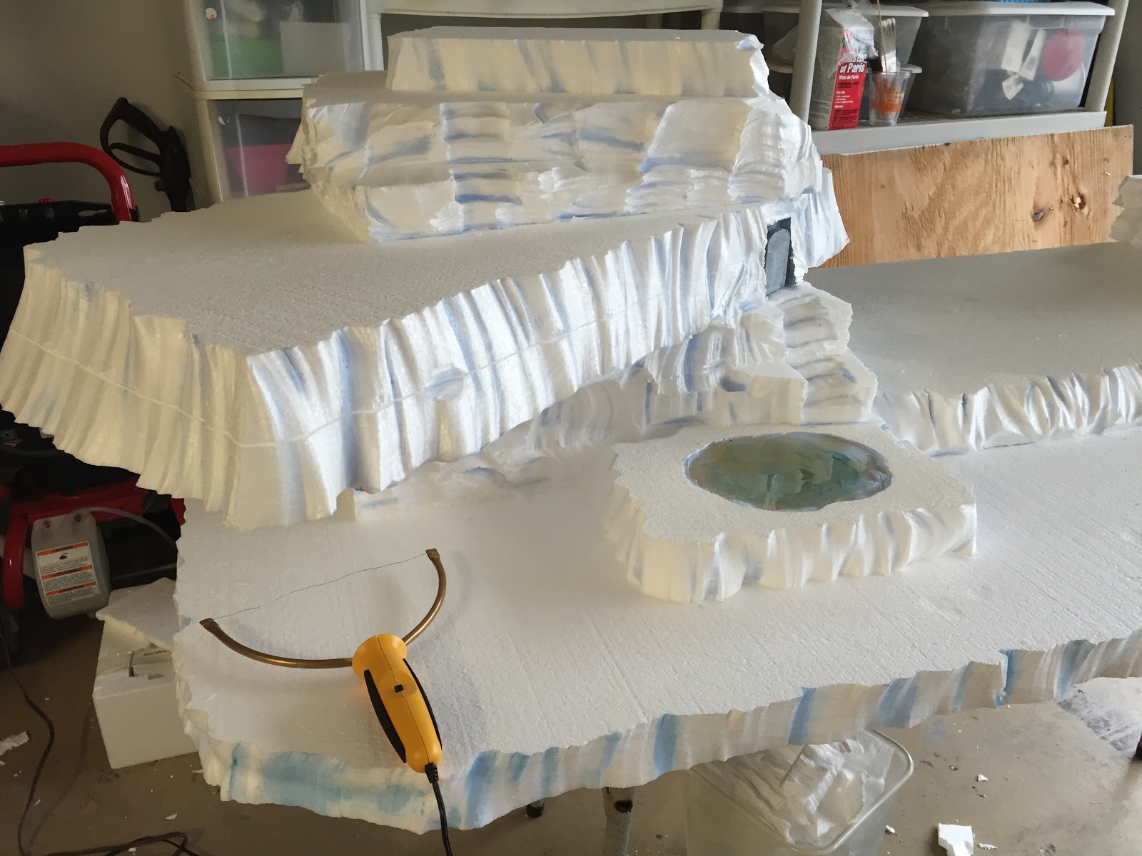 Copeland Christmas Blog Making a mini Christmas Village Using Styrofoam