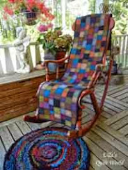 Rocking Chair cover and a rug+tutorial