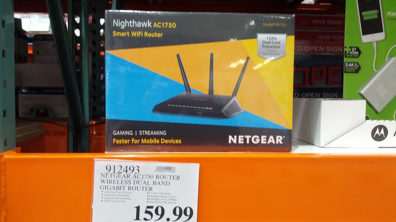Netgear Nighthawk AC1750 Wireless Dual Band Gigabit Router Costco