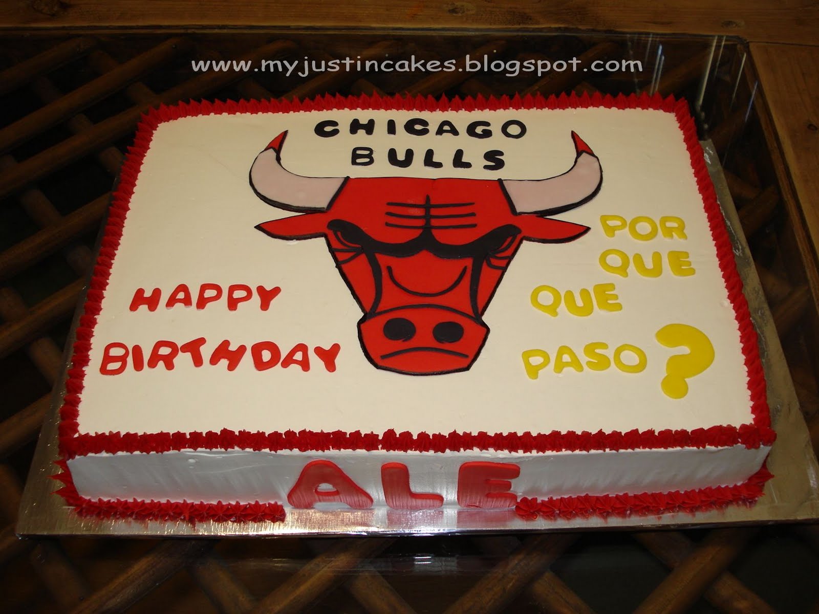 Just in Cakes Chicago Bulls Cake