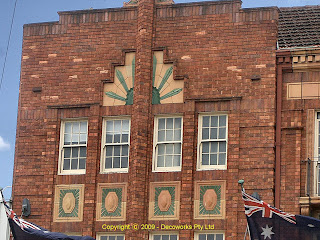 Golden Sheaf facade detail