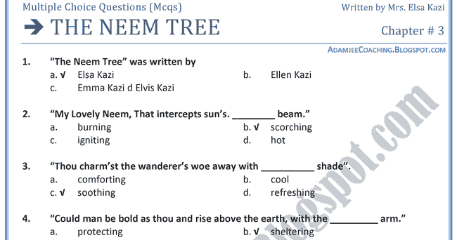 Neem tree essay