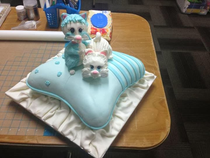 Kiwi Cakes Pillow shaped dummy cake tutorial made from rice krispie