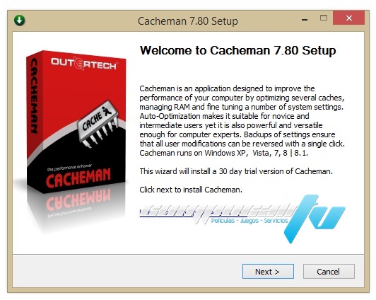 Cacheman Version 7.80 Español