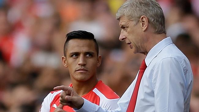 Image result for wenger y alexis sanchez