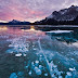 Incredible Frozen Air Bubbles At Abraham Lake, Canada