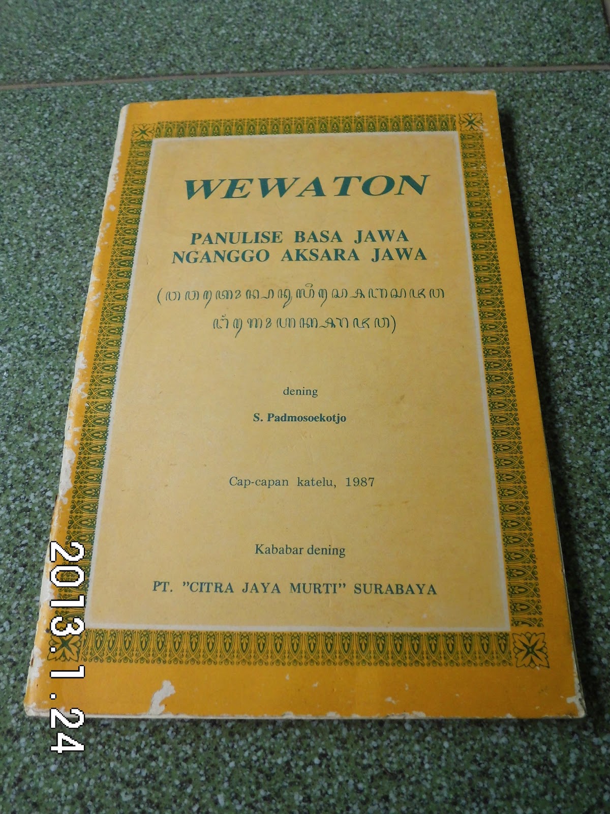 Toko Buku Bekas Online Paksrimo 2: Wewaton Panulise Basa ...