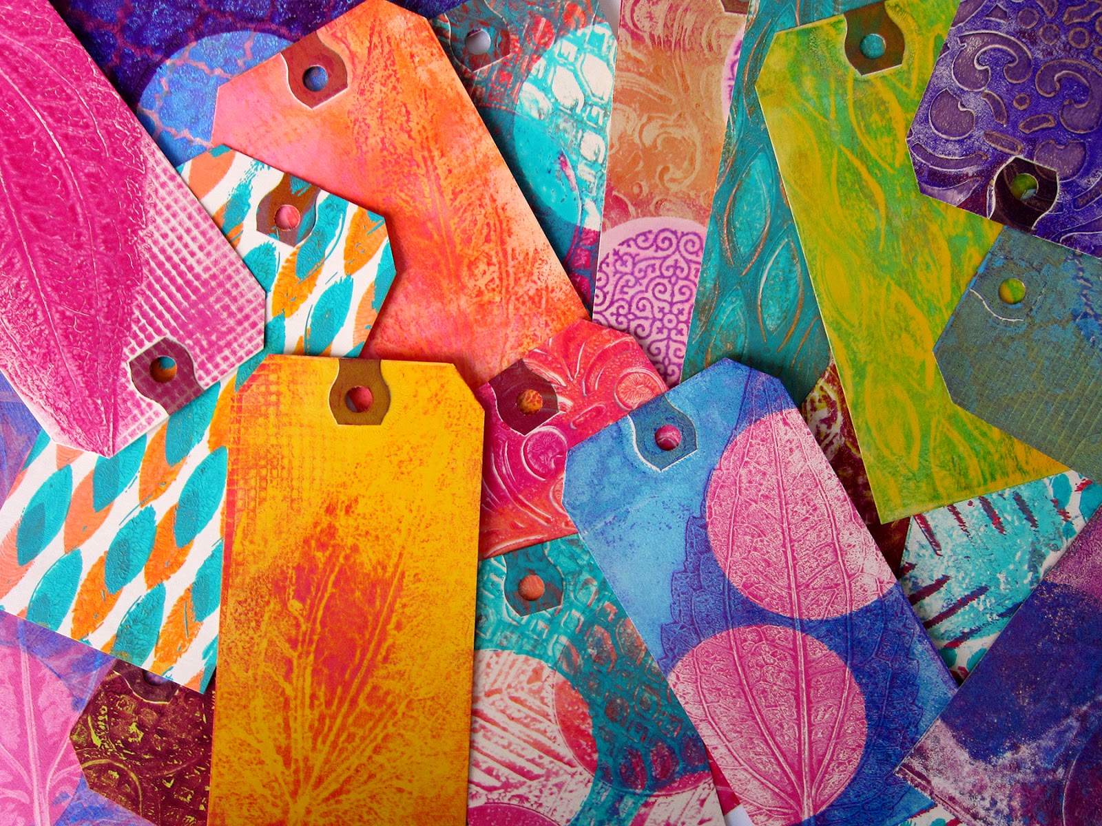 Printing with Gelli Arts® Printing with Small Gelli™ Plates!