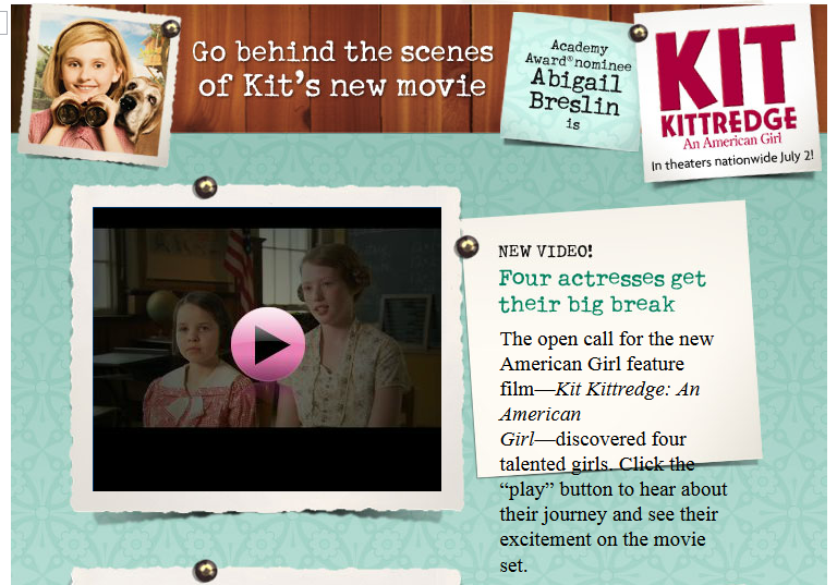 Living A Doll's Life *FEATURE* Kit Kittredge Movie Pages + Project Ideas